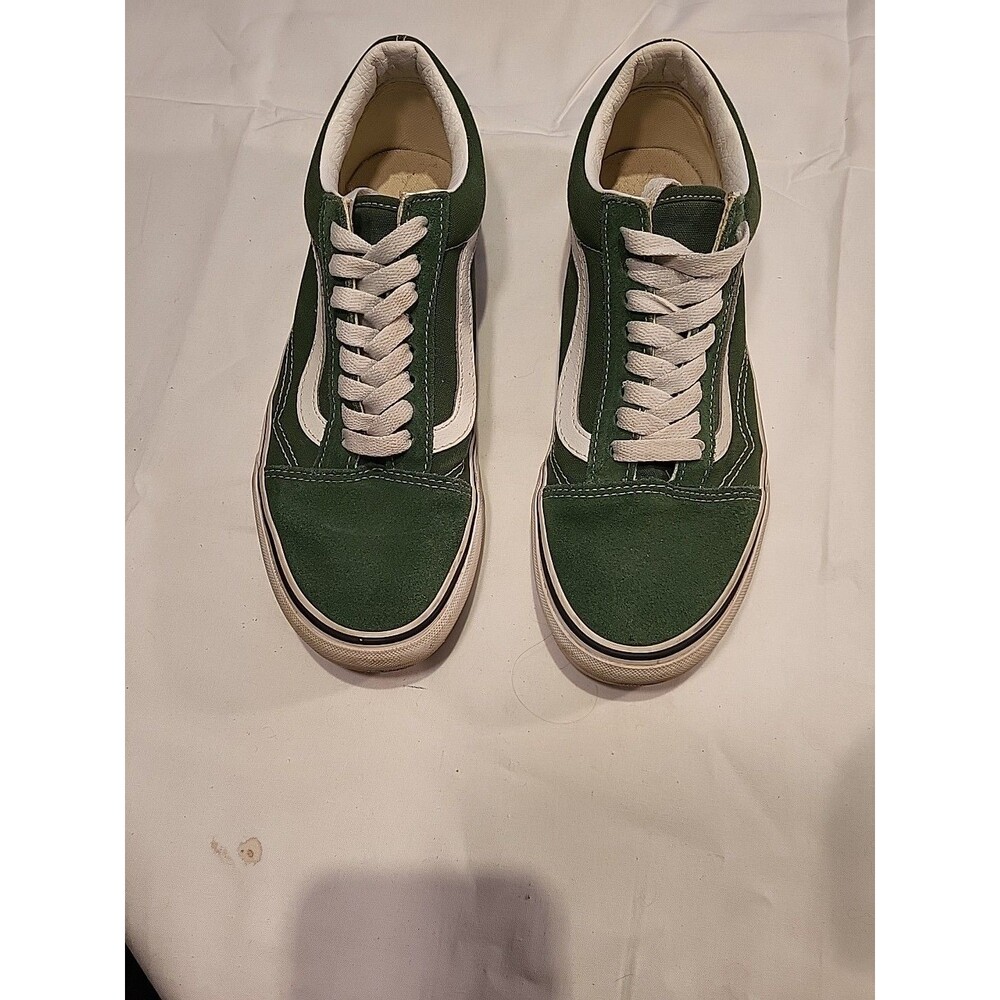 Vans Off The Wall Green Sneakers Women's Size 9, Men's Size 71/2, Discoloration